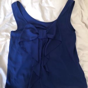 Boutique Blue Bow Tank Top